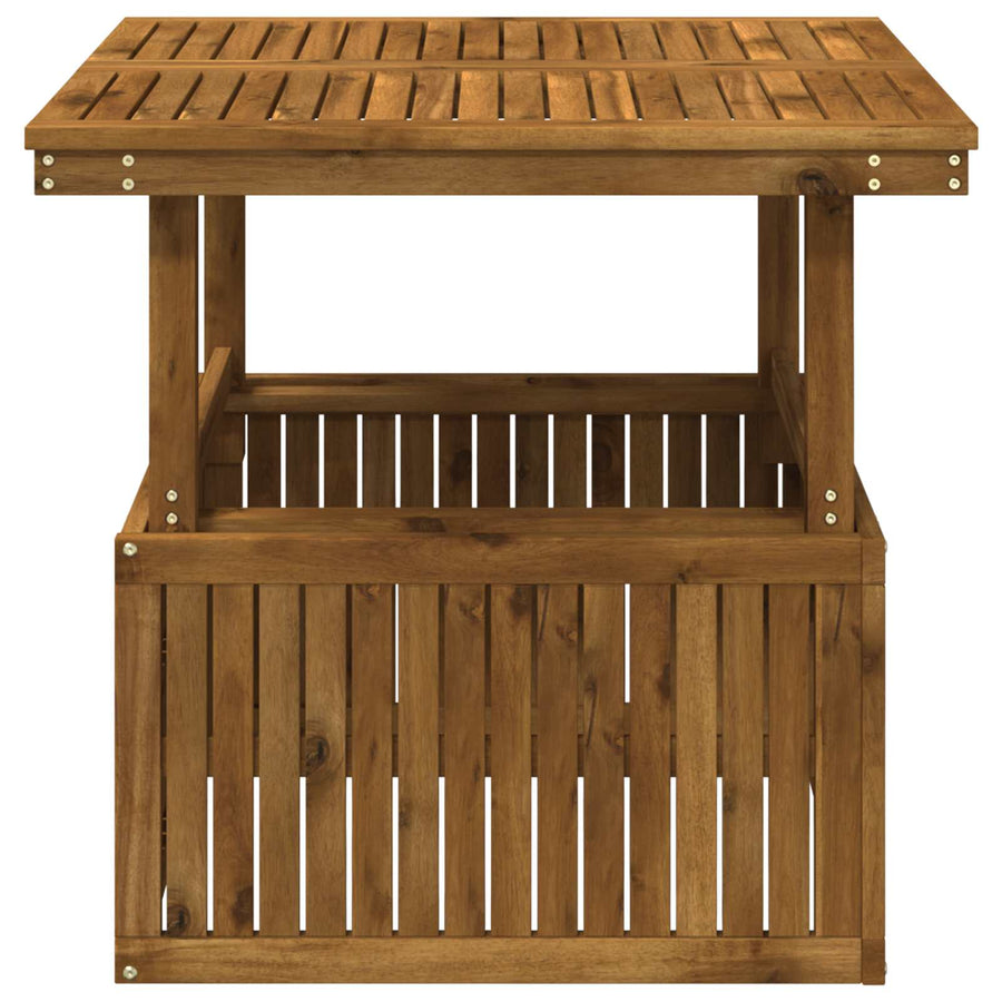 Tuinfoto Tafel Massief Acaciahout Hoogte Verstelbaar Naturel