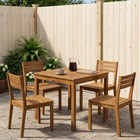 Eettafel massief acaciahout 70x68,5x75 cm naturel