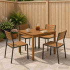Tuintafel acaciahout 80x80.5x75 cm naturel
