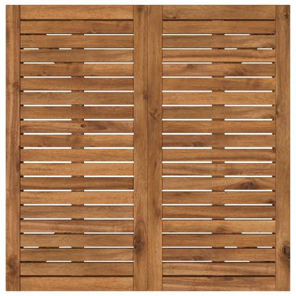 Tuindiner tafel Naturel 80 x 80,5 x 75 cm Massief Acaciahout
