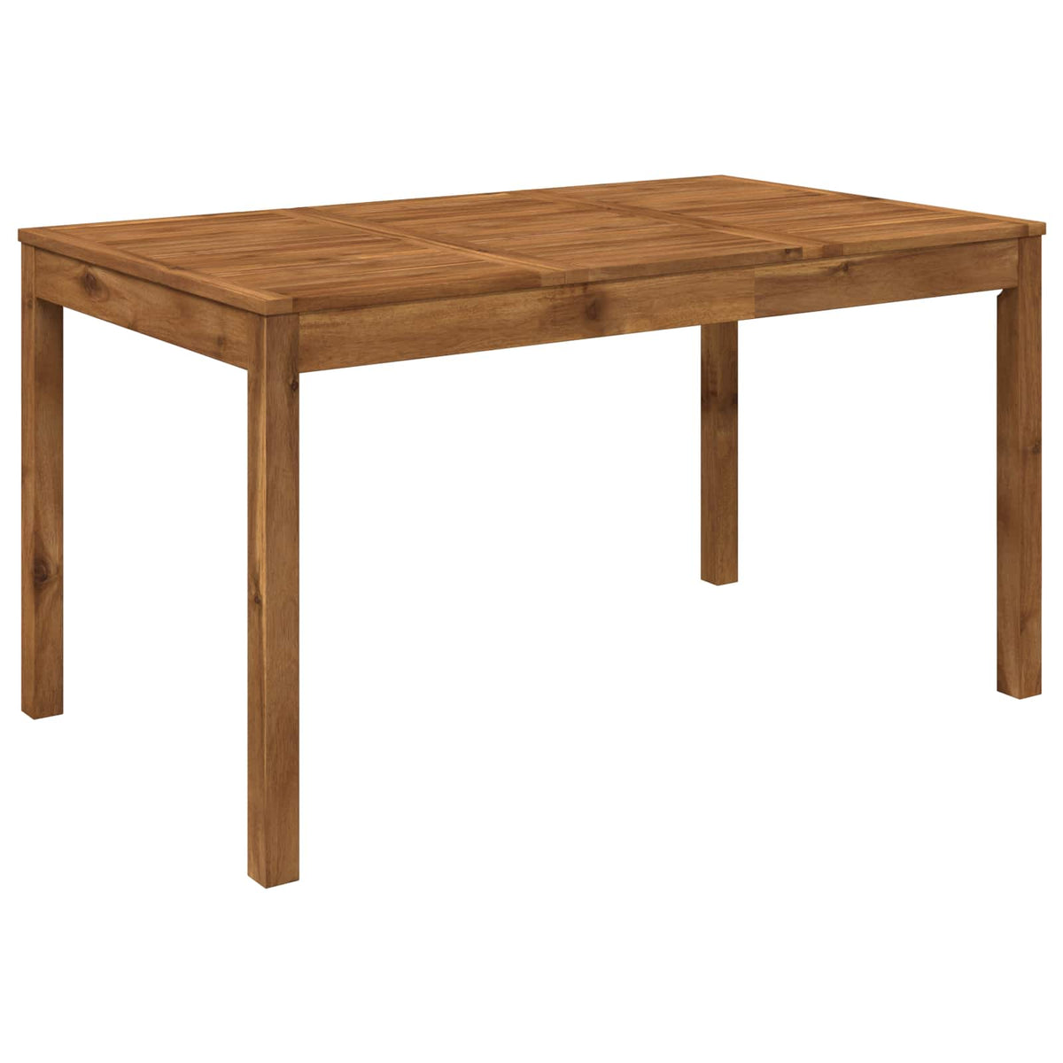 Tuindiner tafel Naturel 141 x 80,5 x 75 cm Massief Acaciahout