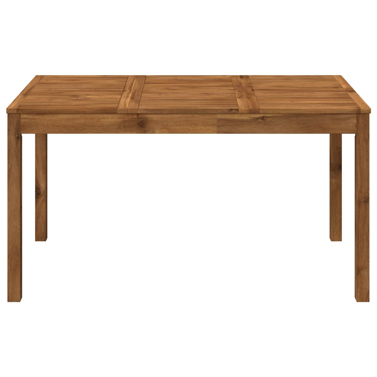 Tuindiner tafel Naturel 141 x 80,5 x 75 cm Massief Acaciahout