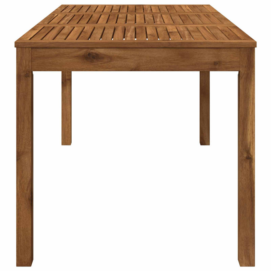Tuindiner tafel Naturel 141 x 80,5 x 75 cm Massief Acaciahout