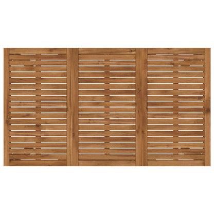 Tuindiner tafel Naturel 141 x 80,5 x 75 cm Massief Acaciahout
