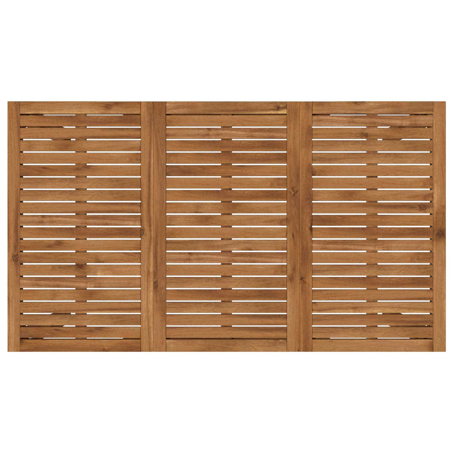 Tuindiner tafel Naturel 141 x 80,5 x 75 cm Massief Acaciahout