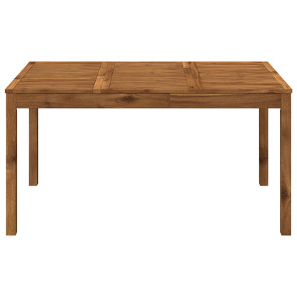 Tuindiner tafel Naturel 147 x 88,5 x 75 cm Massief Acaciahout