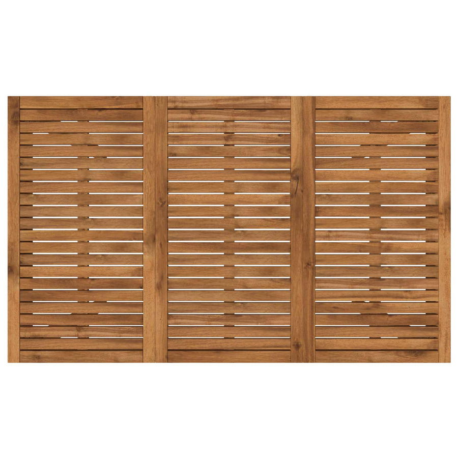Tuindiner tafel Naturel 147 x 88,5 x 75 cm Massief Acaciahout