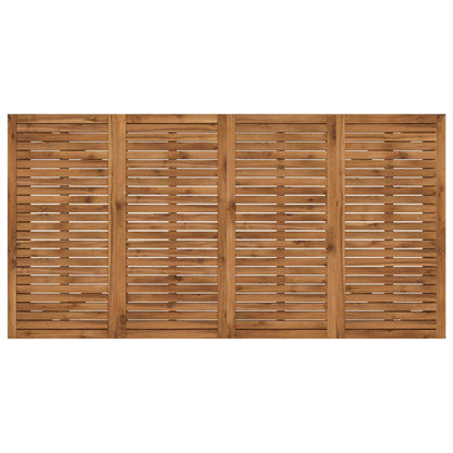 Tuindiner tafel Naturel 196 x 100,5 x 75 cm Massief Acaciahout