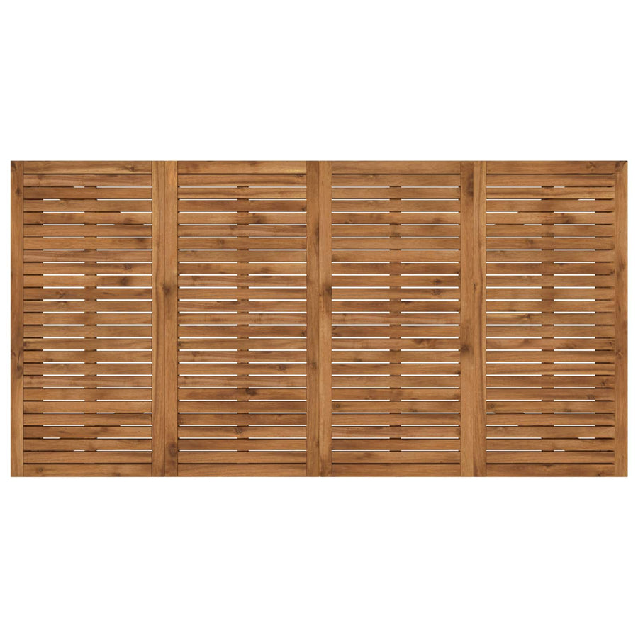 Tuindiner tafel Naturel 196 x 100,5 x 75 cm Massief Acaciahout