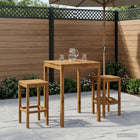 Tuinbar tafel 80x80,5x105 cm massief acaciahout