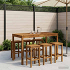 Tuinbar Tafel Naturel 141 x 80,5 x 105 cm Massief Acaciahout