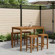 Tuinbar tafel massief acaciahout 147x88,5x105 cm