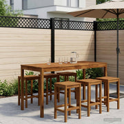Tuinbar tafel massief acaciahout 196x80,5x105 cm