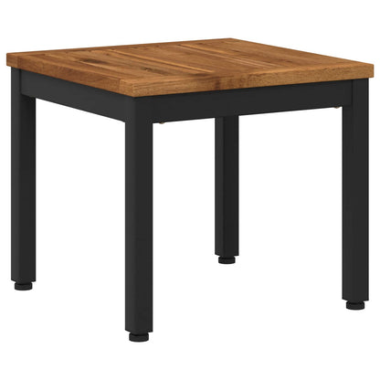 Salontafel Naturel en Zwart 40 x 40,5 x 36 cm
