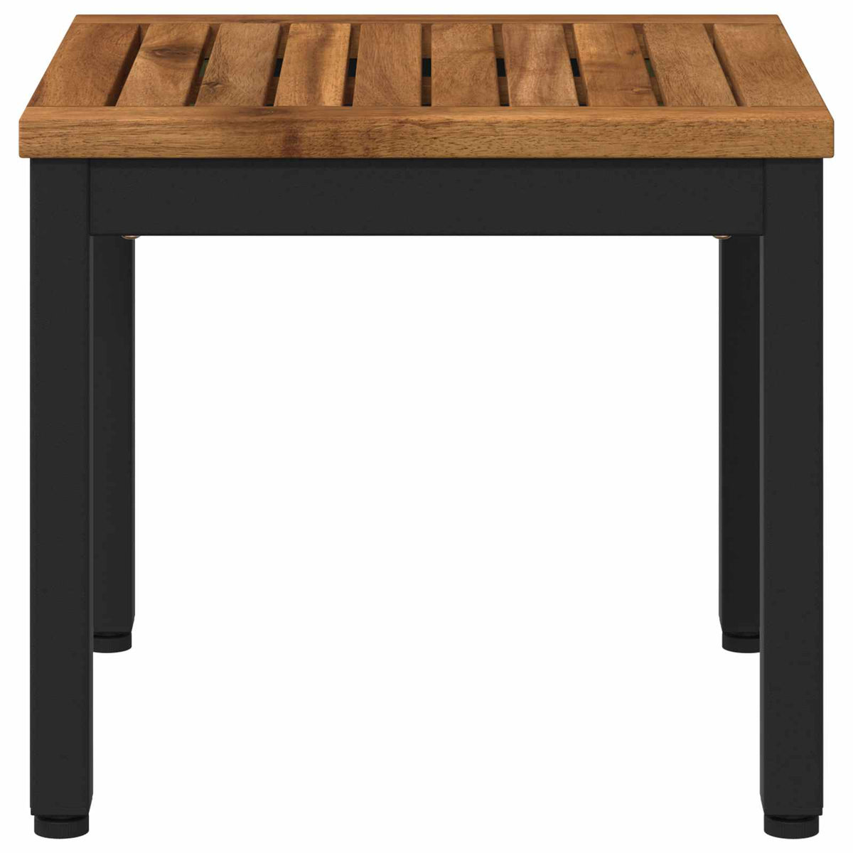 Salontafel Naturel en Zwart 40 x 40,5 x 36 cm