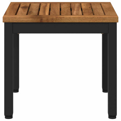 Salontafel Naturel en Zwart 40 x 40,5 x 36 cm