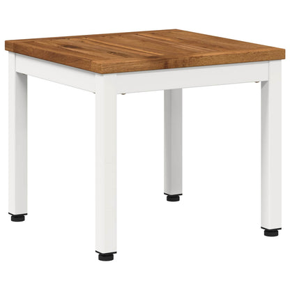 Salontafel Natuurlijk en Wit 40 x 40,5 x 36 cm