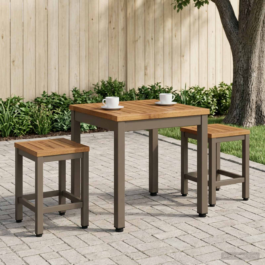 Salontafel Natuurlijk en Koffie 40 x 40,5 x 36 cm