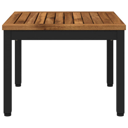 Salontafel Naturel en Zwart 50 x 48,5 x 36 cm
