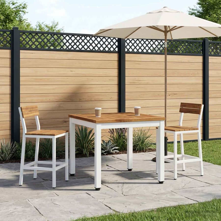 Salontafel Natuurlijk en Wit 50 x 48,5 x 36 cm