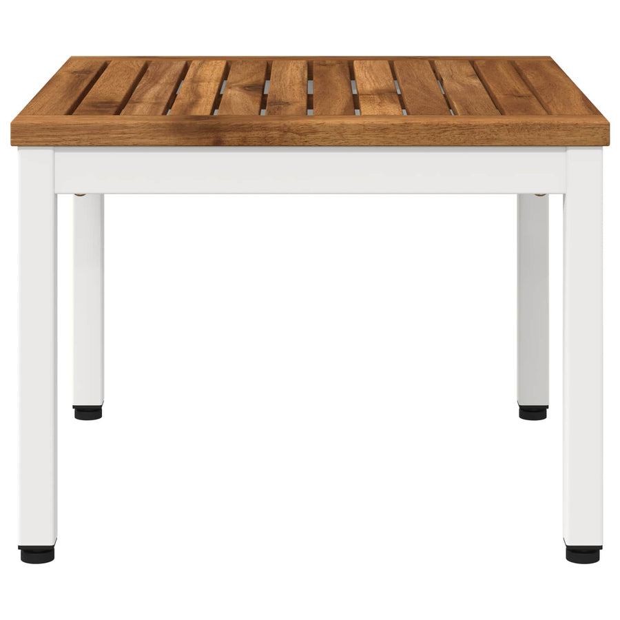 Salontafel Natuurlijk en Wit 50 x 48,5 x 36 cm