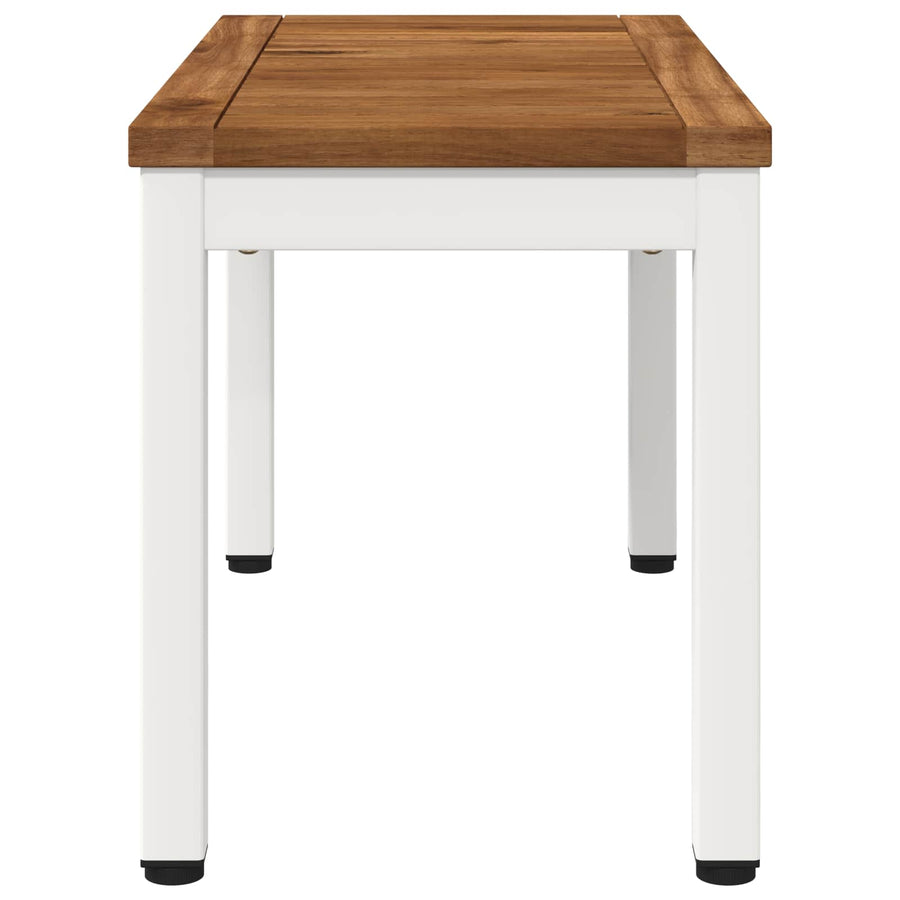 Salontafel Natuurlijk en Wit 60,5 x 30 x 36 cm