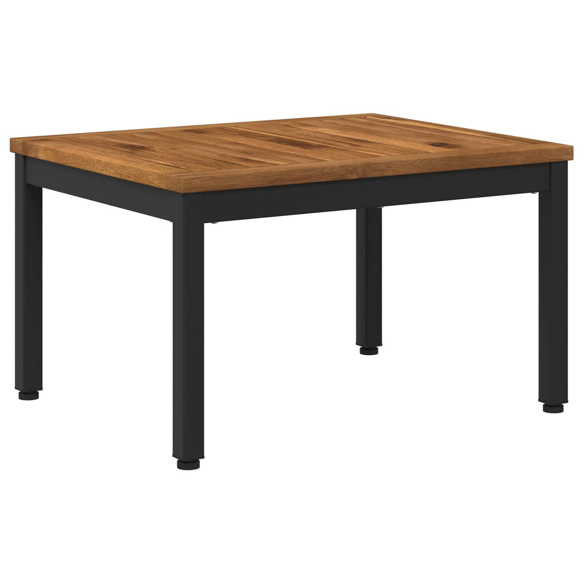 Salontafel Naturel en Zwart 50 x 60,5 x 36 cm