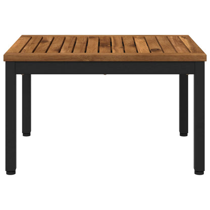 Salontafel Naturel en Zwart 50 x 60,5 x 36 cm