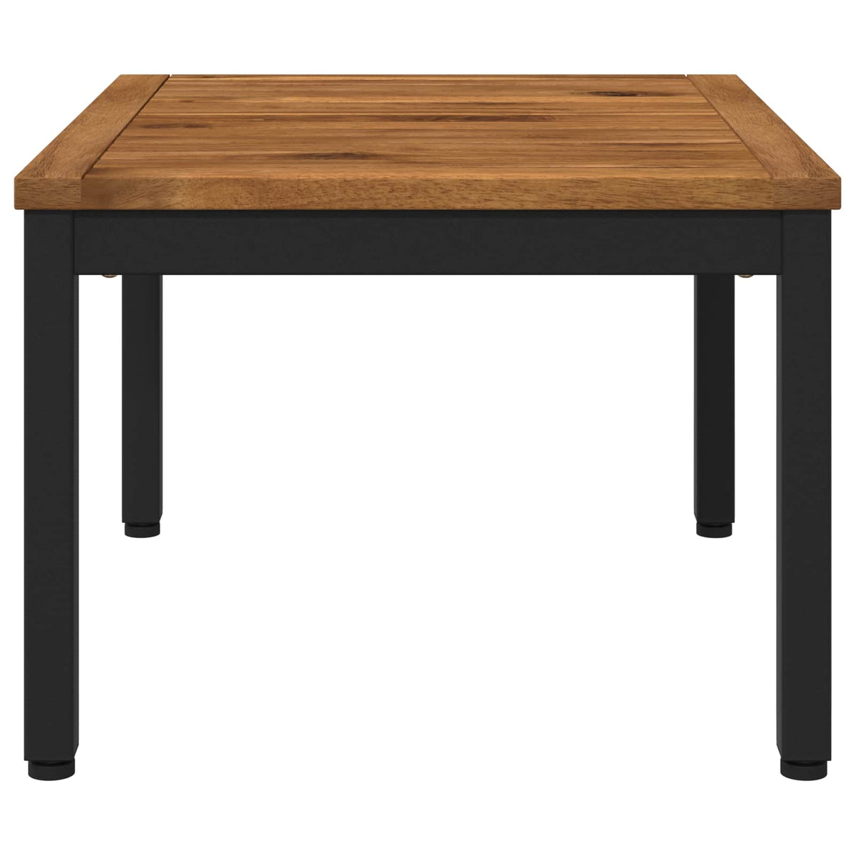 Salontafel Naturel en Zwart 50 x 60,5 x 36 cm