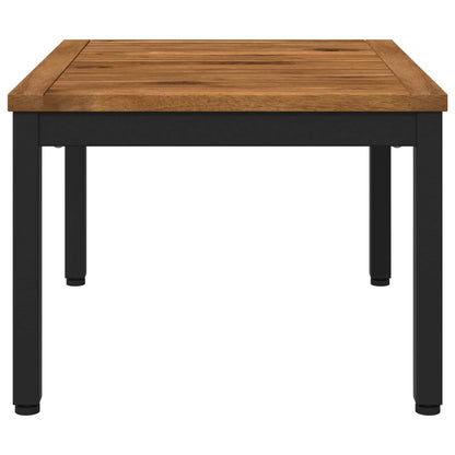 Salontafel Naturel en Zwart 50 x 60,5 x 36 cm