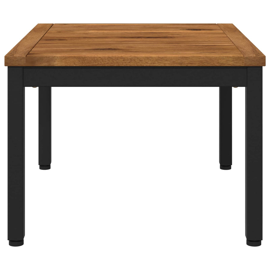 Salontafel Naturel en Zwart 50 x 60,5 x 36 cm