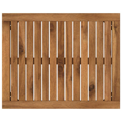 Salontafel Naturel en Zwart 50 x 60,5 x 36 cm