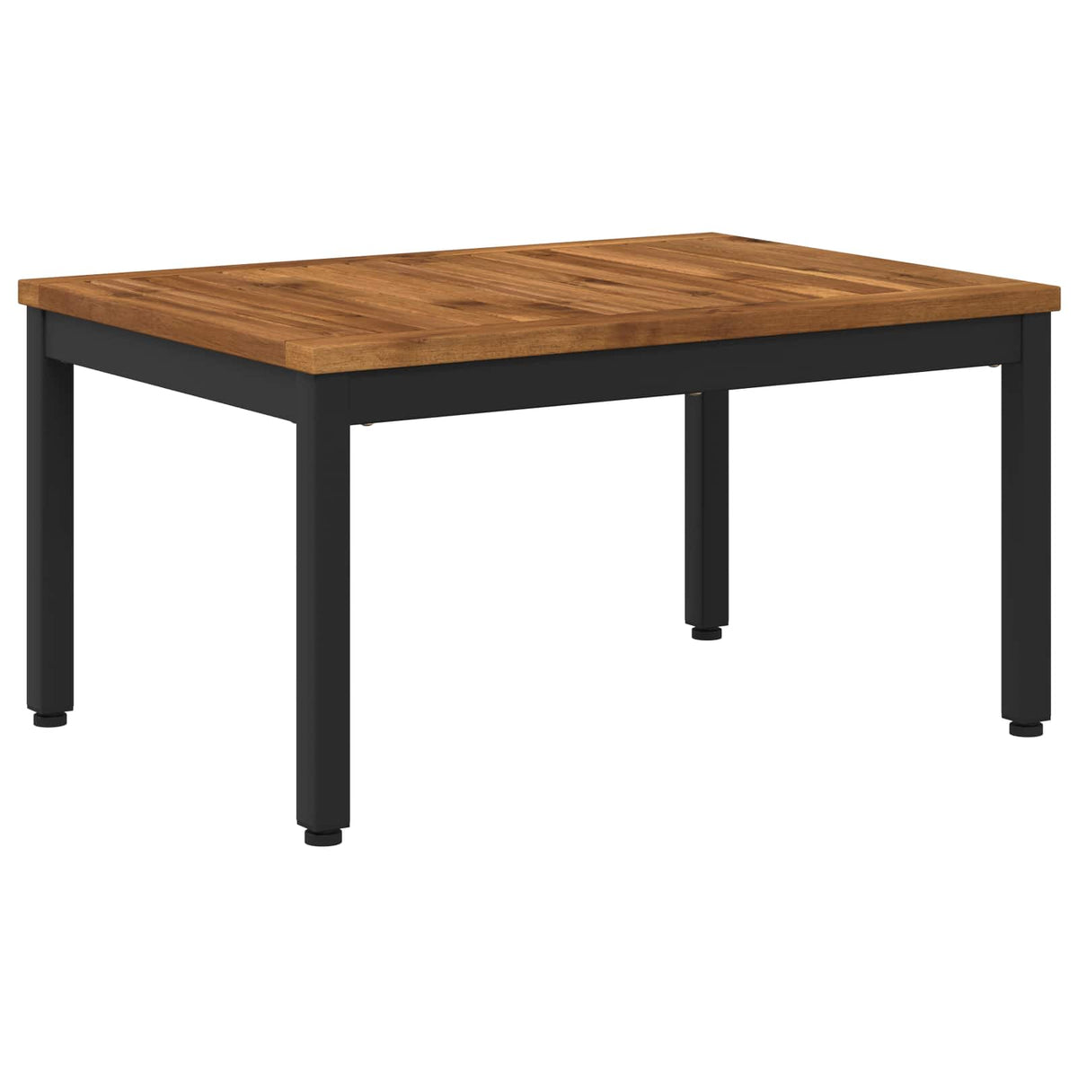 Salontafel Naturel en Zwart 49 x 68,5 x 36 cm