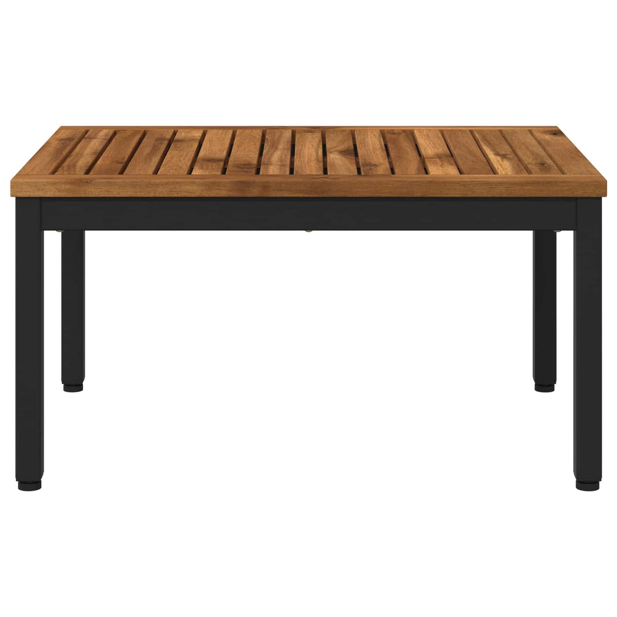 Salontafel Naturel en Zwart 49 x 68,5 x 36 cm