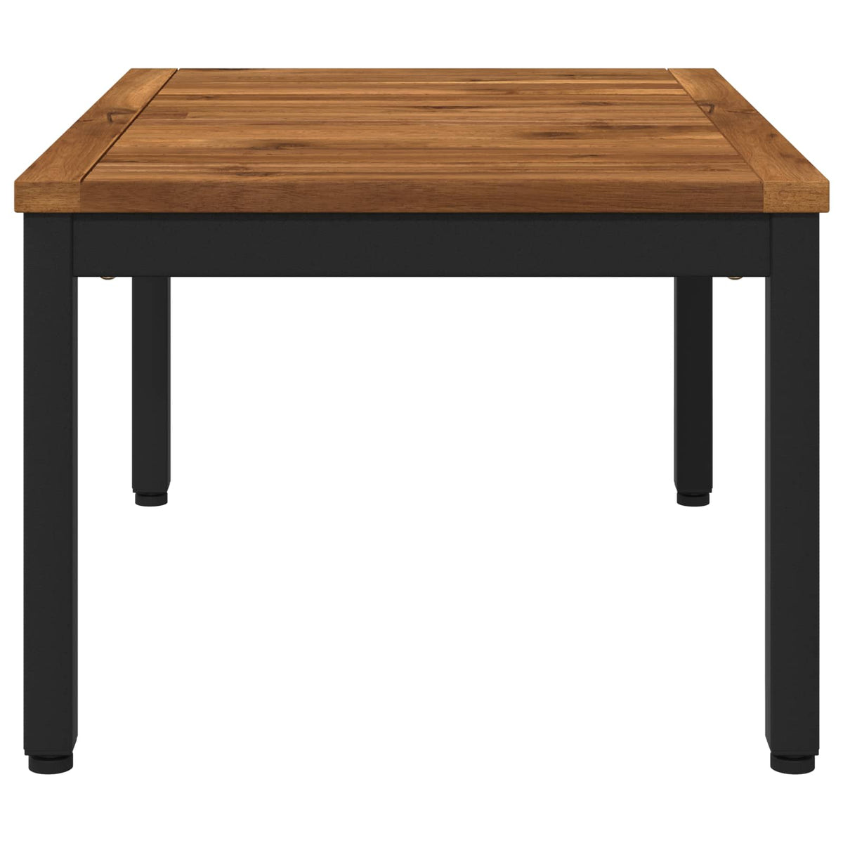 Salontafel Naturel en Zwart 49 x 68,5 x 36 cm