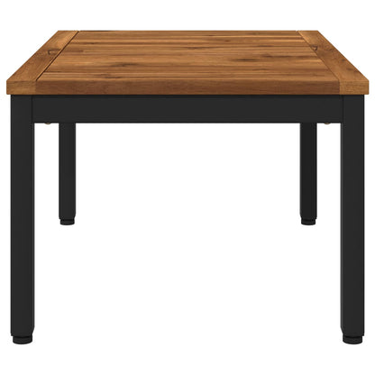 Salontafel Naturel en Zwart 49 x 68,5 x 36 cm