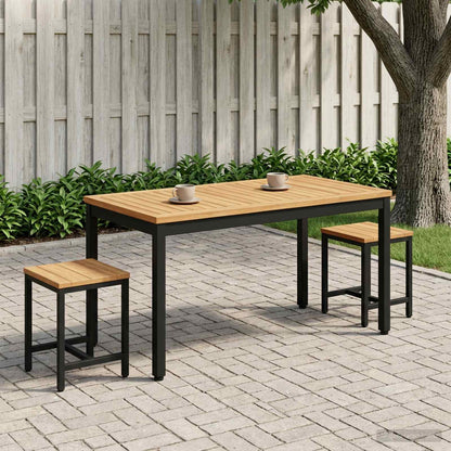 Salontafel Naturel en Zwart 50 x 100,5 x 45 cm