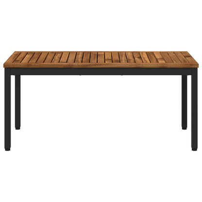 Salontafel Naturel en Zwart 50 x 100,5 x 45 cm