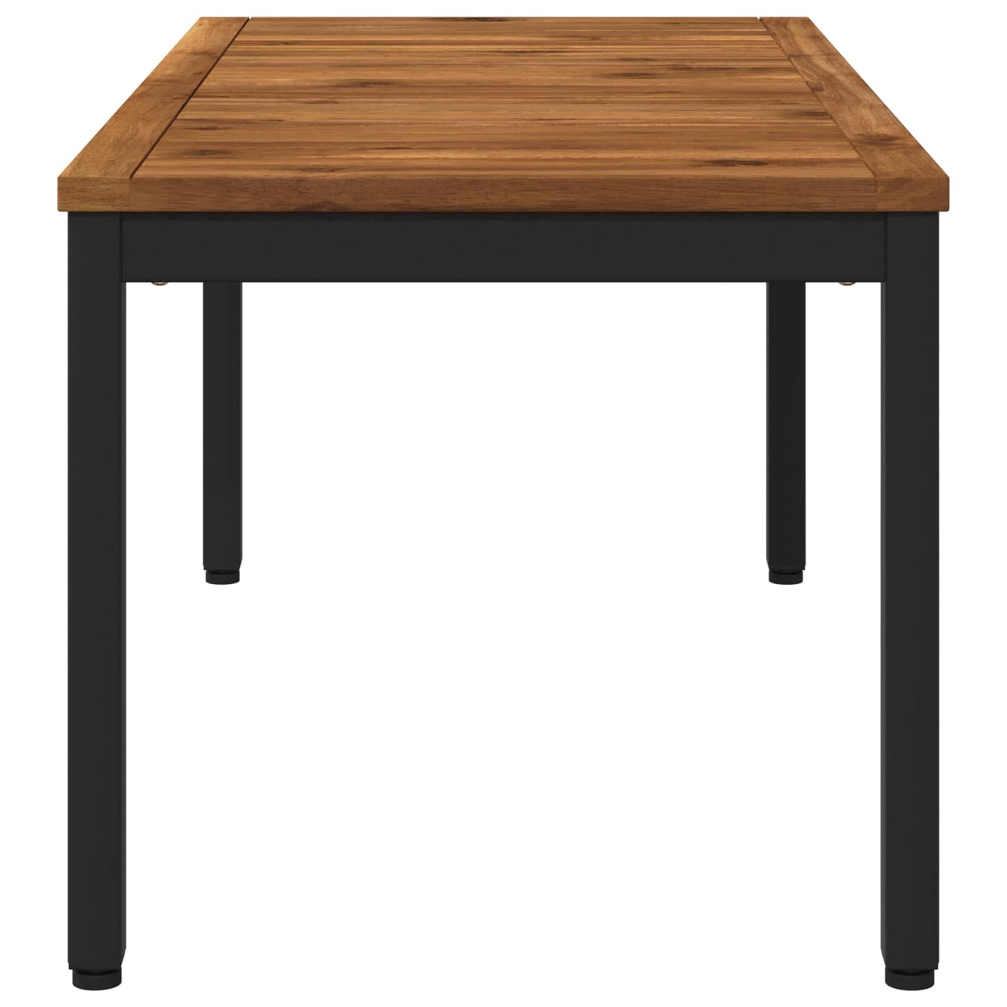 Salontafel Naturel en Zwart 50 x 100,5 x 45 cm