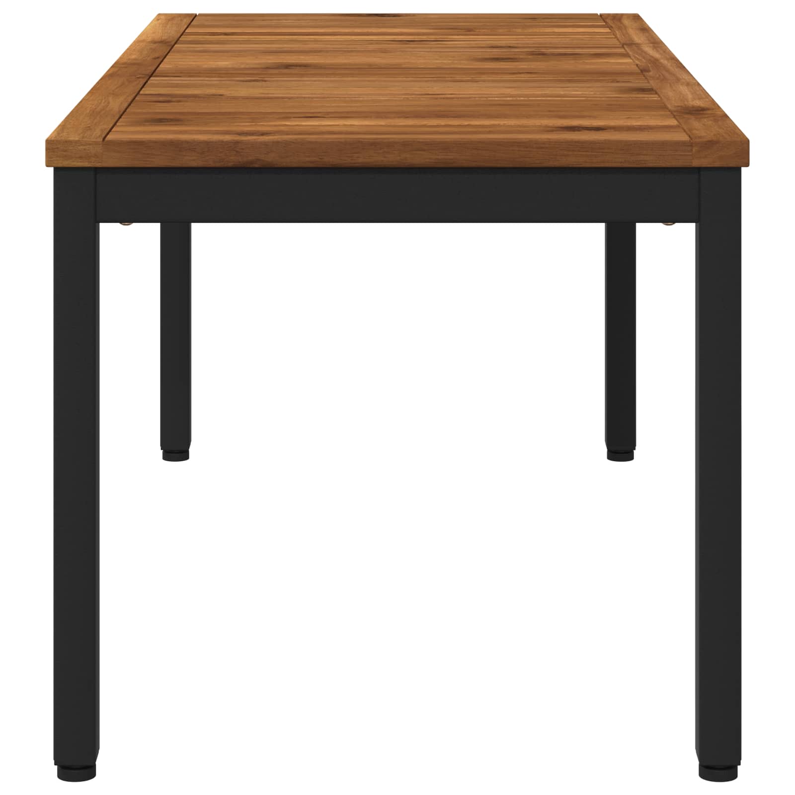 Salontafel Naturel en Zwart 50 x 100,5 x 45 cm