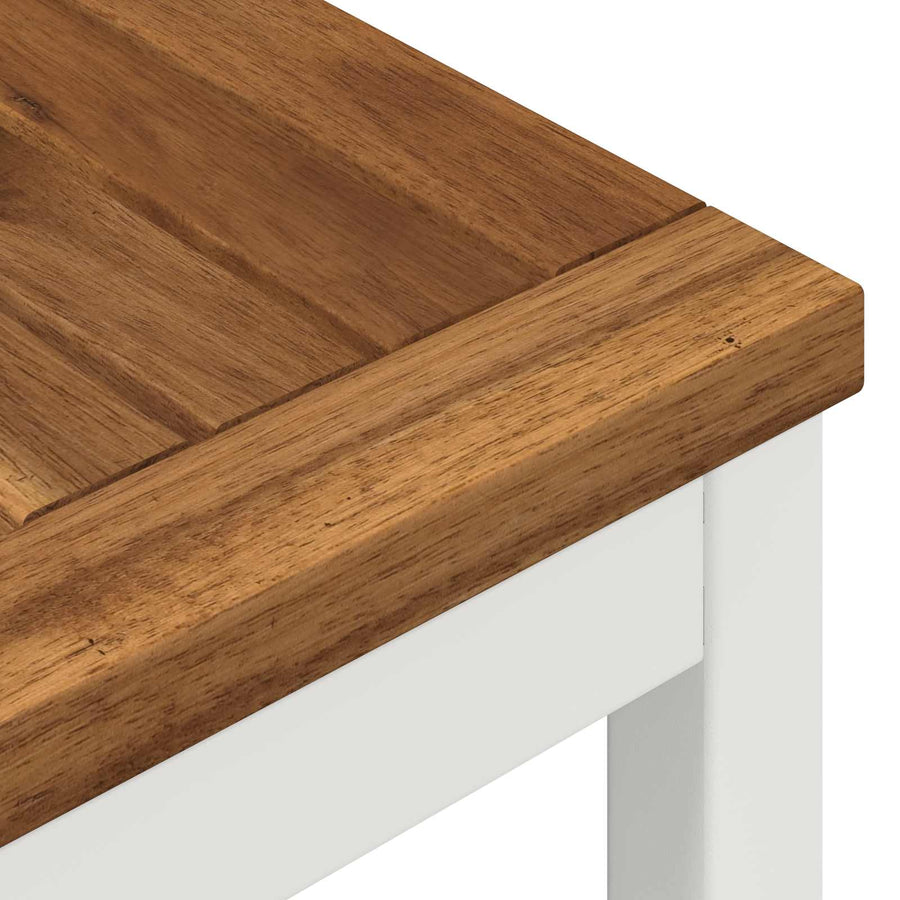 Salontafel Natuurlijk en Wit 50 x 100,5 x 45 cm