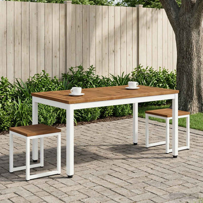 Salontafel Natuurlijk en Wit 50 x 100,5 x 45 cm
