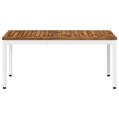 Salontafel Natuurlijk en Wit 50 x 100,5 x 45 cm