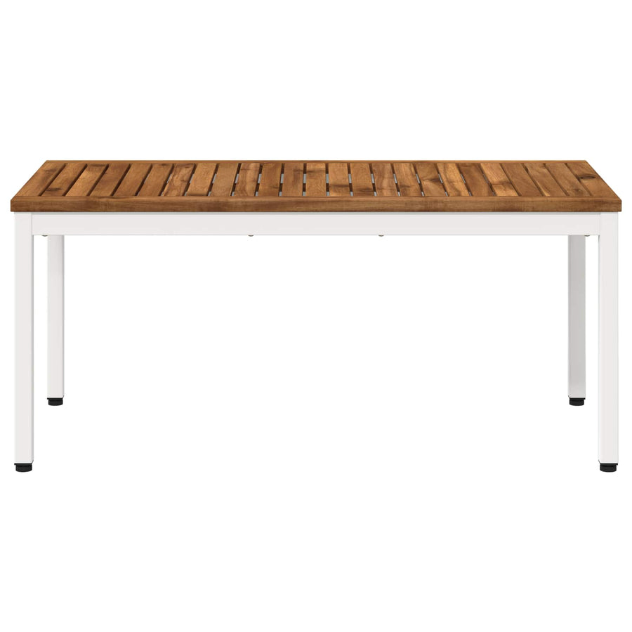 Salontafel Natuurlijk en Wit 50 x 100,5 x 45 cm