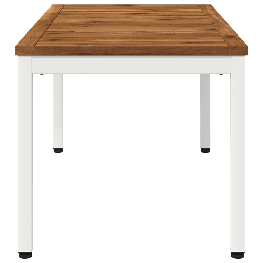 Salontafel Natuurlijk en Wit 50 x 100,5 x 45 cm