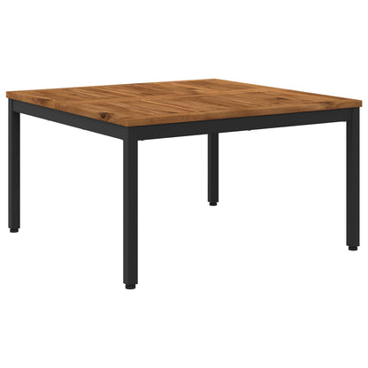 Salontafel Naturel en Zwart 80 x 80,5 x 45 cm