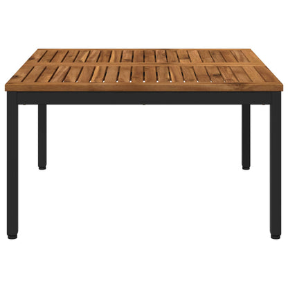 Salontafel Naturel en Zwart 80 x 80,5 x 45 cm