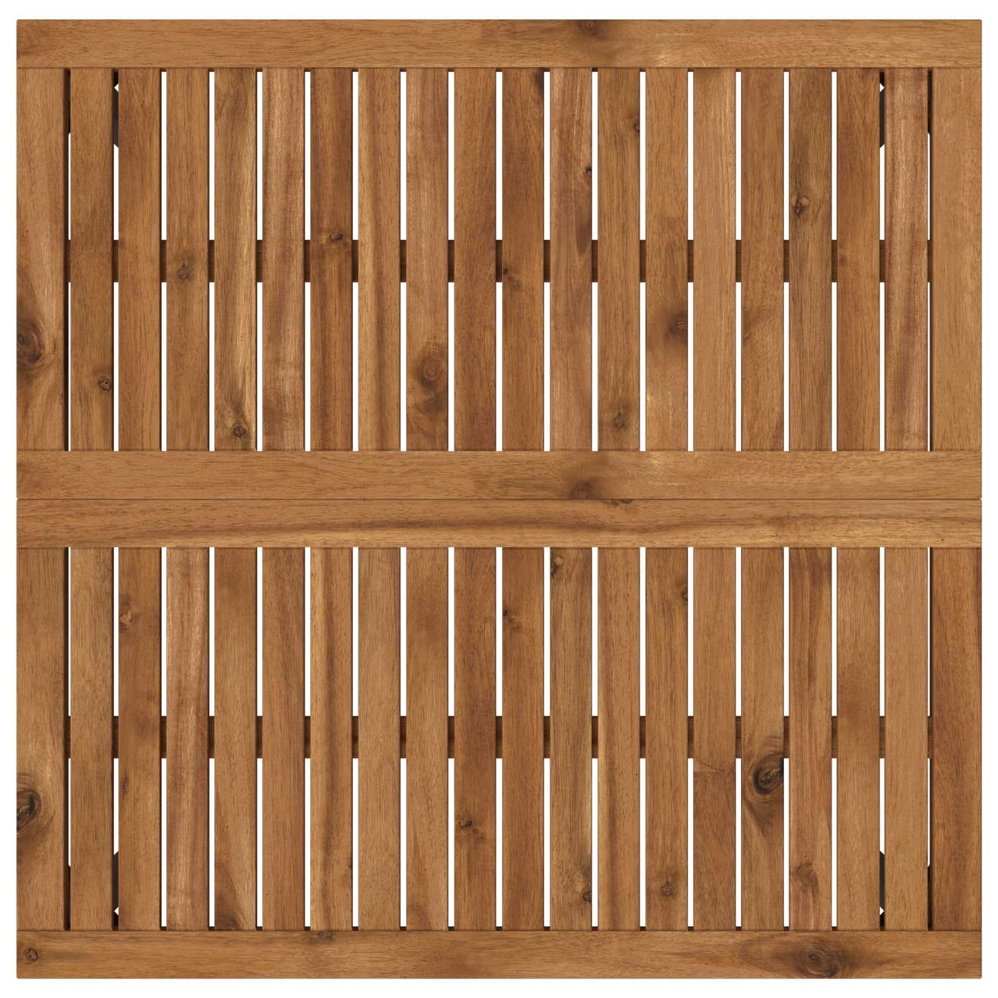 Salontafel Naturel en Zwart 80 x 80,5 x 45 cm