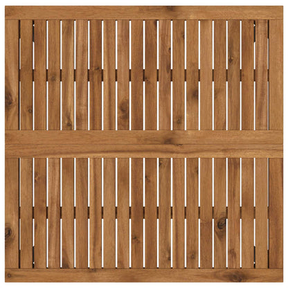 Salontafel Naturel en Zwart 80 x 80,5 x 45 cm
