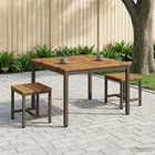 Salontafel Natuurlijk en Koffie 80 x 80,5 x 45 cm